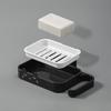 Wall Mounted Cat Shape Hanging Soap Dish Drain Rack Bathroom Kitchen Shower Soap Holder Storage Tray Cleaning