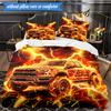 Nighttime Truck Drive 3pcs K-pop music group Bedding set,Ideal for Bedroom, Dormitory,Including Duvet Cover And 2pcs Pillowcases,Fan gifts