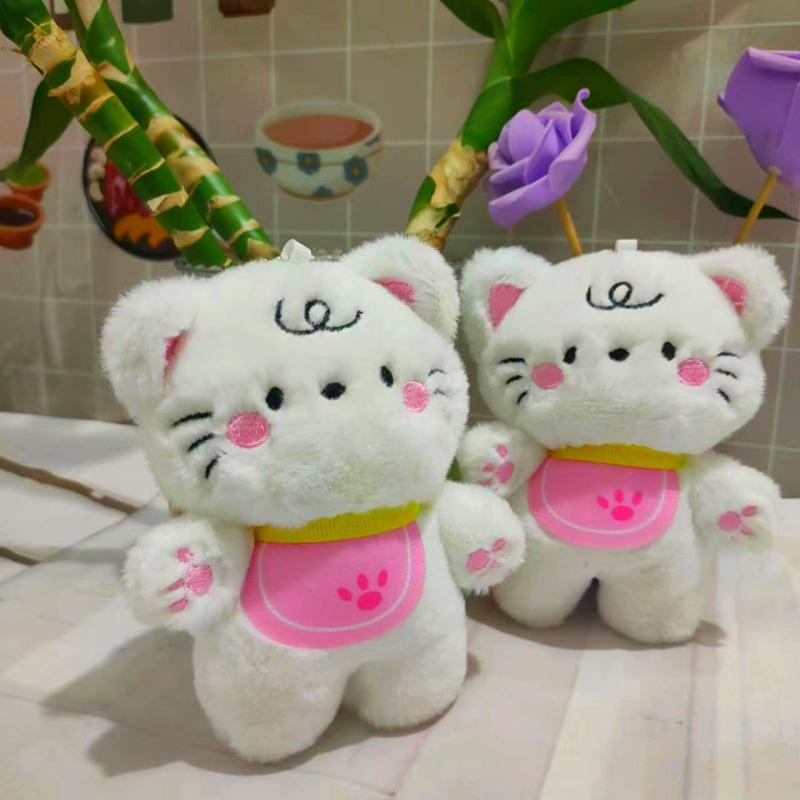 

Cute Kitten Plush Toy Pendant with Scarf - Bag Charm and Stuffed Doll 13cm Cat