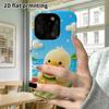 Phone Case: 2D Flat, Suitable for iPhone 18, 17, 16, 15, 14, 13, 12 Pro Protective Case, Little Duck Biting Watermelon, Perfect Christmas and Hallowee