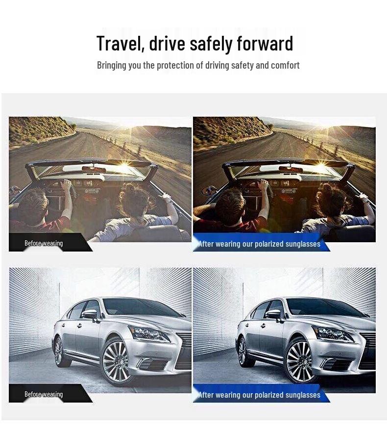 Men's Polarized Photochromic Sunglasses for Day and Night, Driving, and Fishing - Model 5183