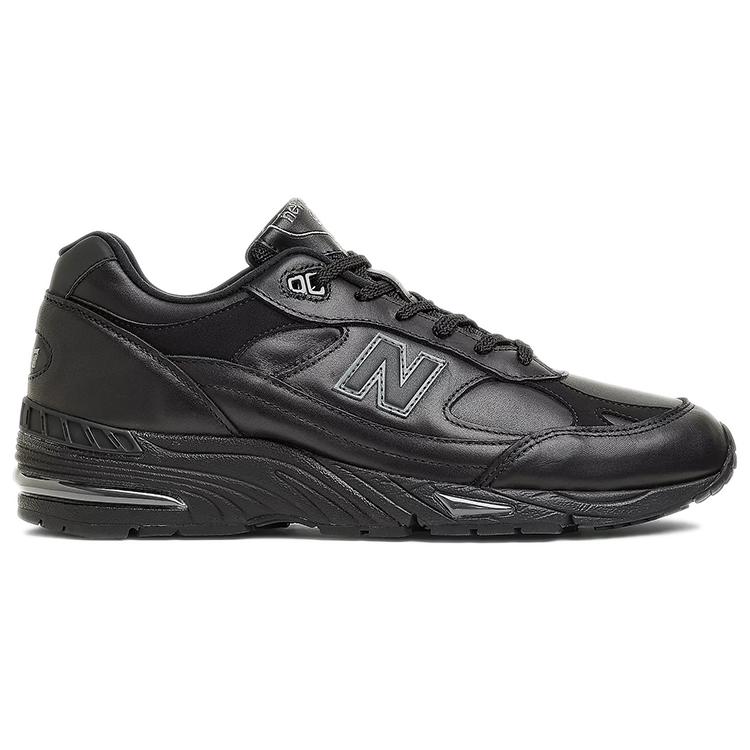 New Balance 991 MiUK Leather Black Grey M991TK