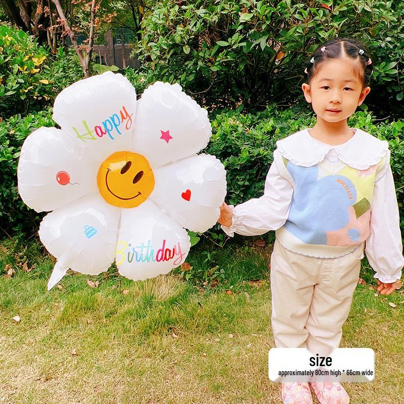 White Number Balloons for Kids' First Birthday Party Decorations