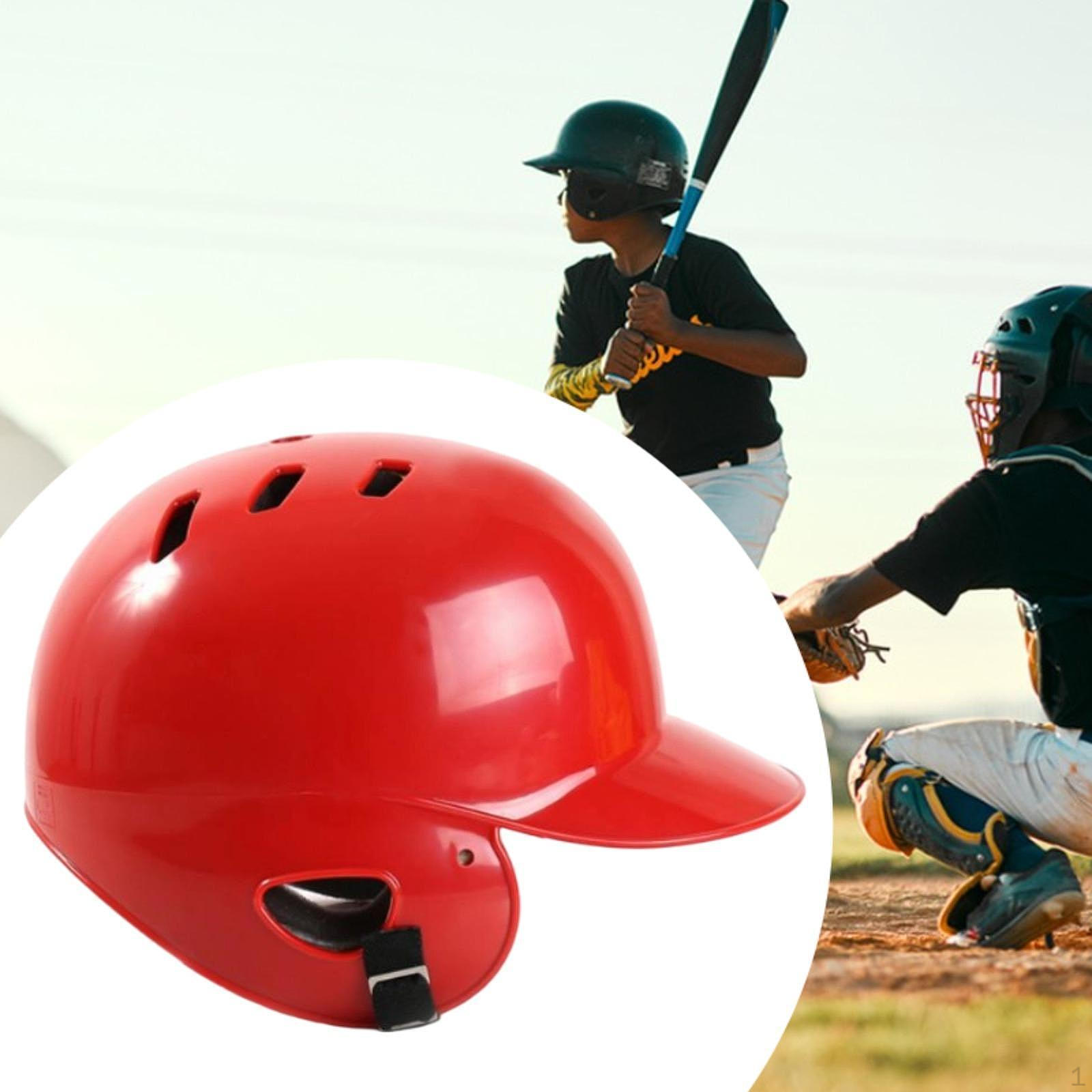 

Бейсбольный шлем для отбивания, дышащий, 12,2x8,27x8,27 , портативный, с двойной защитой ушей, для софтбола красный