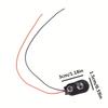 9V Battery Clips Cable Connection Buckle Battery Clip Connector Hard Shell Type