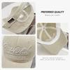 Four Seasons Embroidery Letter Soft Top Sun Hat Show Face Small Versatile Cap Woman