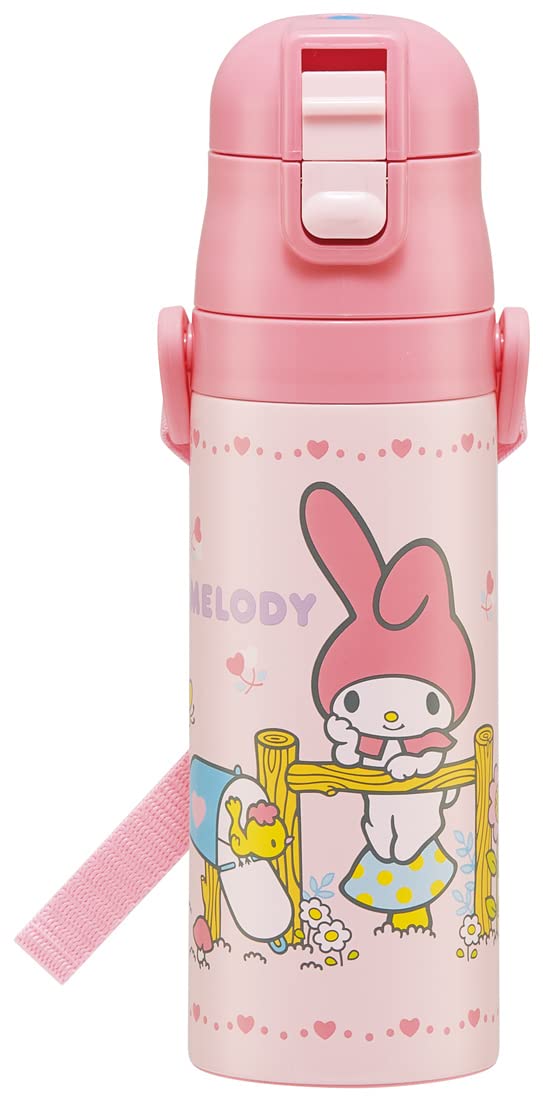 

Skater Sanrio Kids Water Bottle 470ml Direct Drink Stainless Steel My Melody Lightweight Vacuum Insulated Structure Keeps Drinks Cold Only SDC4