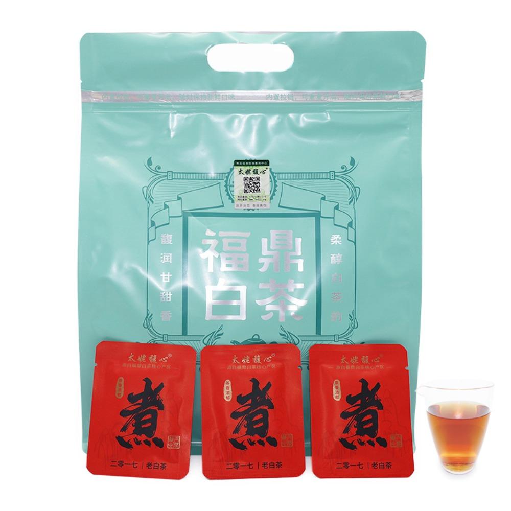 2017 Fuding white tea Shoumei small square biscuit tea tea wholesale can be brewed and brewed tea sweet and rich
