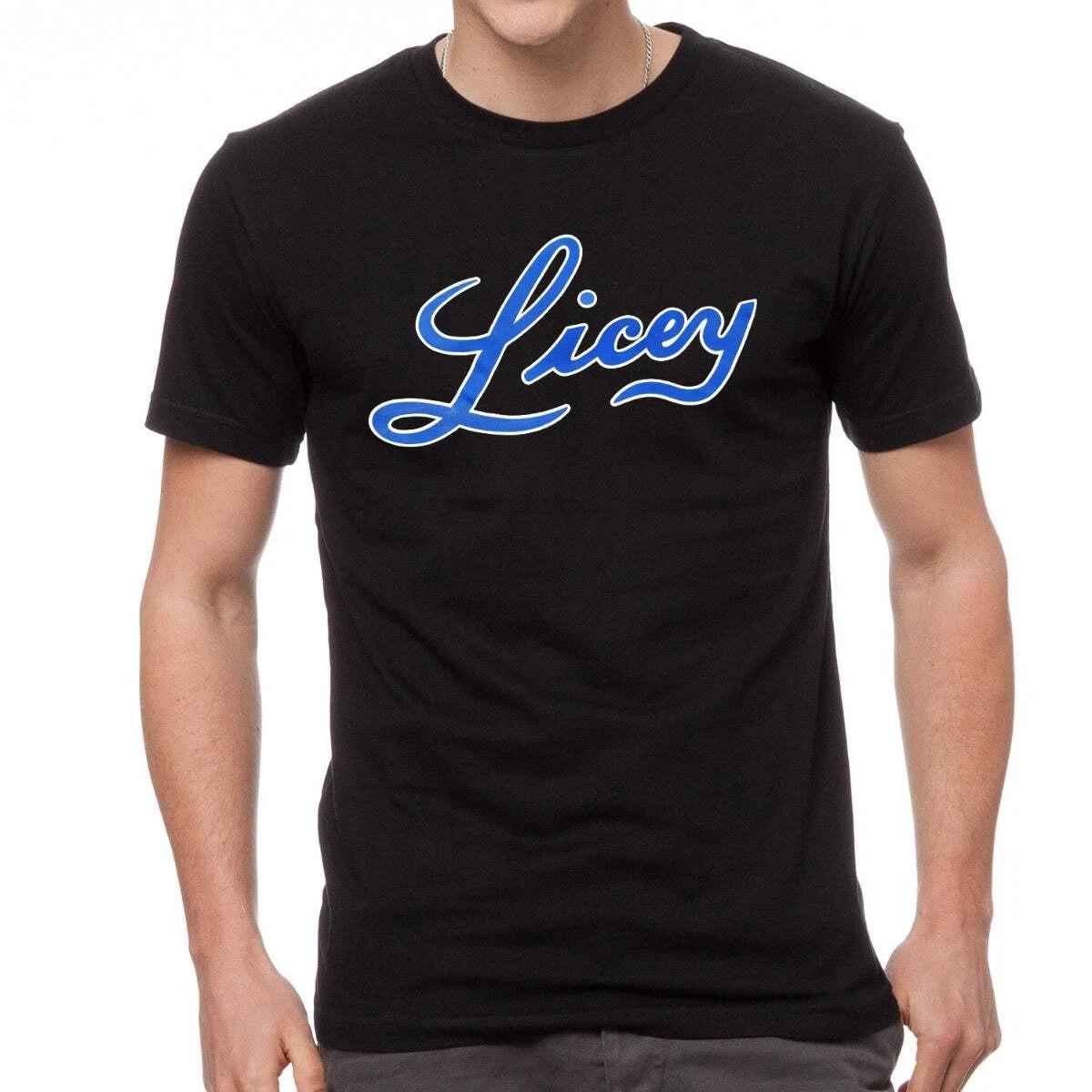 Dominican Baseball Team – Tigres del Licey Black Royal letters T shirts XL