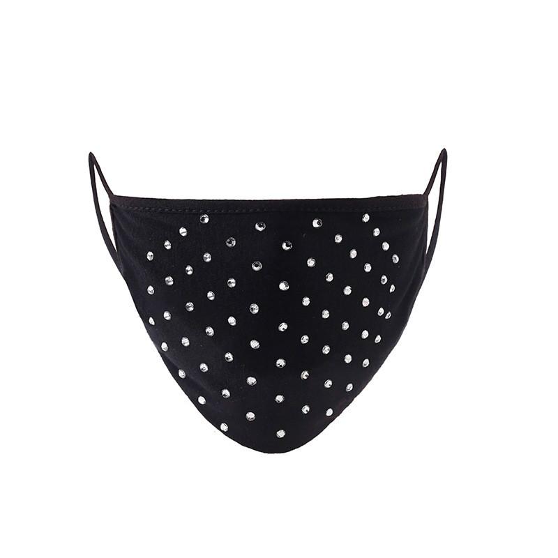

Захисна маска для обличчя Модний декор стразами Танцювальна вечірка Косплей Нічні клуби Кришталеві маски One Size