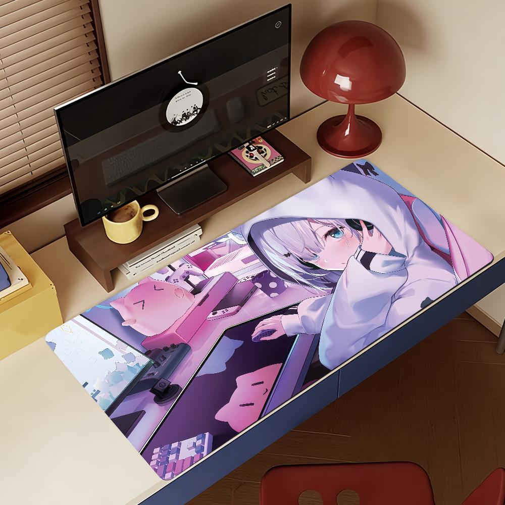 VTuber  K-Kaga Sumire Mouse Pad Non-slip Rubber Gamer Balance Computer Mat Decoracion Deskmat Laptop Office Large
