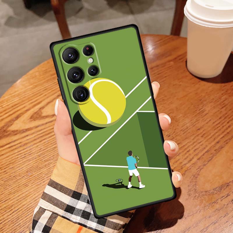 Sports Style Pattern Phone Case For Samsung Galaxy S26 S25 S24 S23 S22 S21 S20 Ultra Plus FE 5G Black Soft TPU