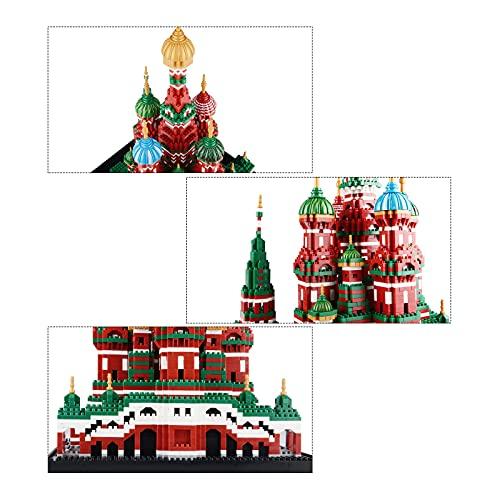 LULUFUN Micro Block Building Toy, 3D Puzzle, Castle, Adult Gift, Interior Assembly, Time Killer, Popular Hobby (St. Basil's Cathedral)