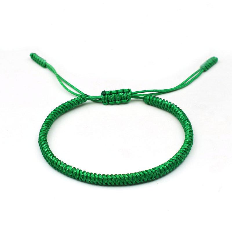 Tibetan Buddhist Bracelet Lucky Handmade Braided Adjustable King Kong Knot Red Thread Charm Bracelets for Women Men Couple Lover