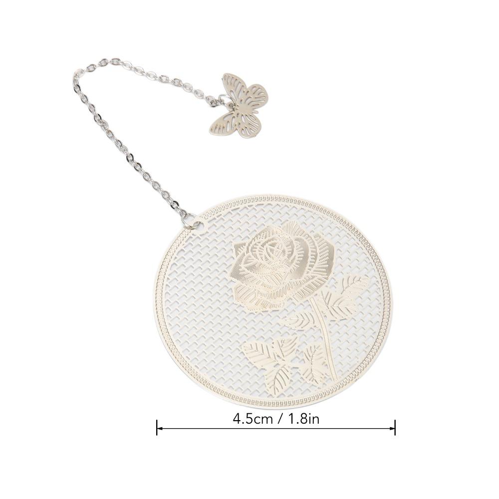 2Pcs Hollow Design Metal Bookmark Leaf Vein Design Hollow Bookmark Leaf Vein Bookmark  For Readers