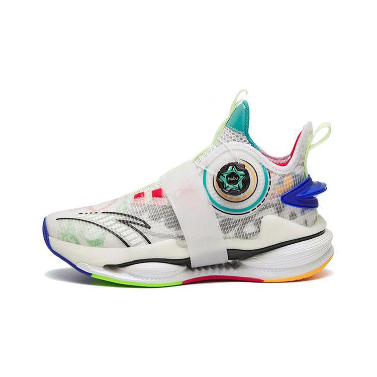 

New Anta Slip Resistant Shock Absorbers With Abrasion Resistant Properties Mid Top Sports Casual Shoes White Black Red 312241110-9 39