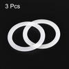 MECCANIXITY Gasket Seal Coffee Maker White Silicone Ring Replacement 42x55x2.2mm for 2-Cup Aluminium Coffee Pot, Pack of 3