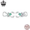 Sterling Silver S925 Zircon Scorpion Earrings - Simple, Mysterious Design