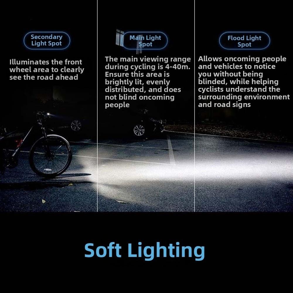 Intelligent Light Sensing Front Bicycle Lights USB Rechargeable MTB Front Lamp  Outdoor