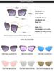 Metal Retro Oversized Sunglasses Women Sexy Cat Eye Luxury Sun Glasses Female Black Gradient Vintage Ladies Oculos De Sol