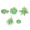Artificial Succulents Plant Artificial Plant Vibrantly Colored Plastic Plants For Exhibition And Cafe Decoration 5pcs