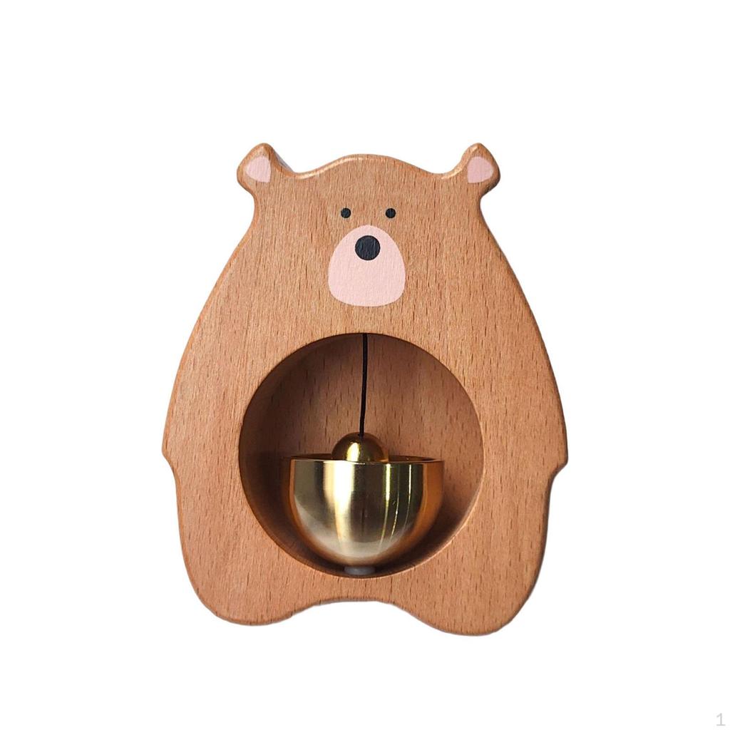 Wood Decorative Refrigerator Sticker Antique Shopkeepers Bell for Door Opening