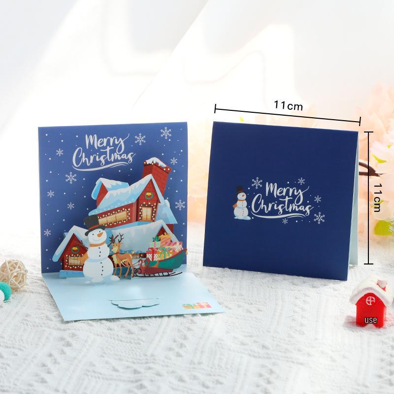 3D Pop-Up Christmas Tree Card - Creative Student Gift for Christmas Activities