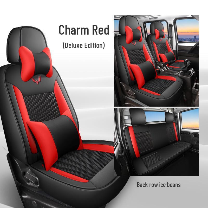 Wuling New Card Truck Seat Cushion - Ice Bean, All-Season Set