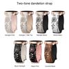 Engraved Silicone Watch Band Repalcement for Samsung Galaxy Watch 6 5 4 Active 2 and More 20mm Width Dandelion Design