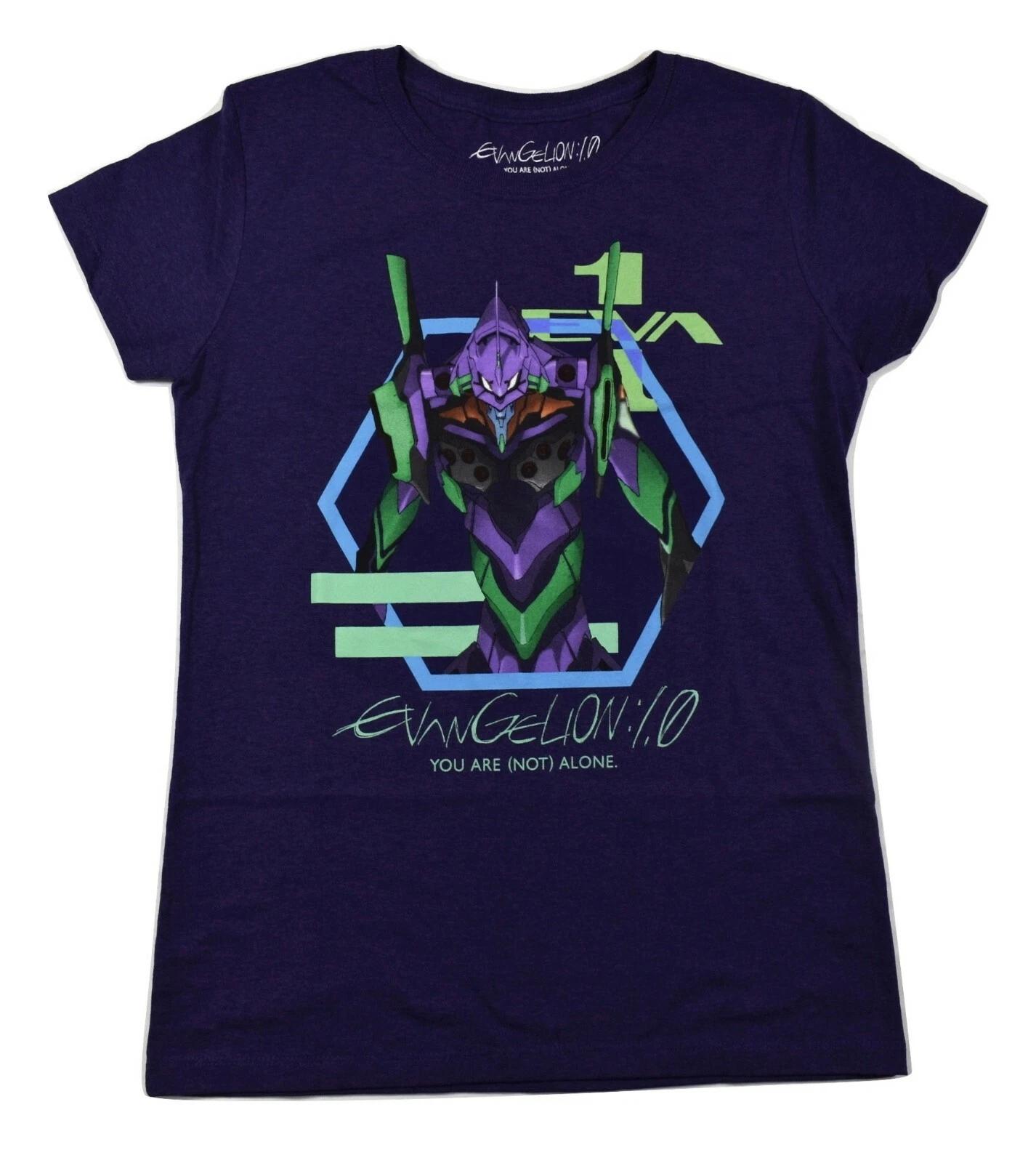 Loot Crate Womens Evangelion 1.0 You Are (Not) Alone Shirt New XS 3XL