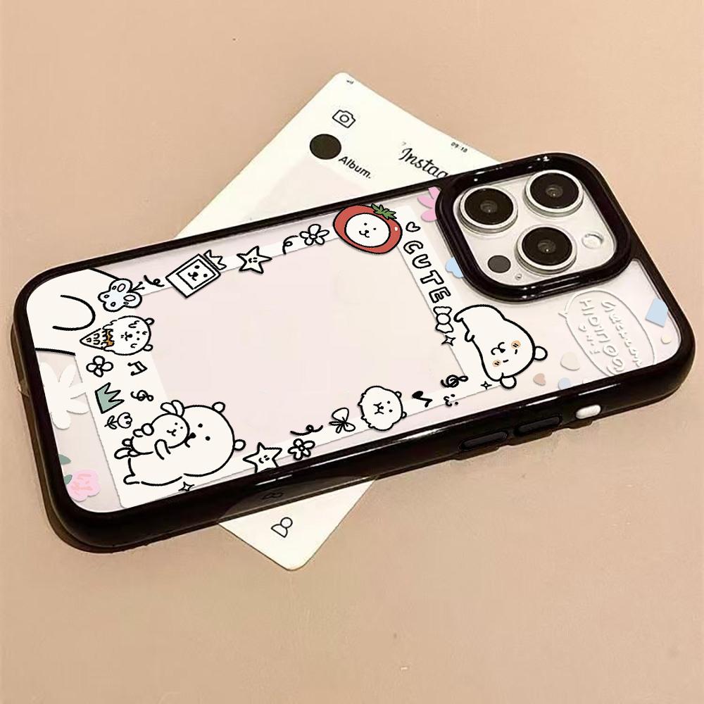 Acrylic Phone Case for iPhone 11 12 13 14 Pro 12 14 16 Pro Max for Samsung A16 A36 A56 S24 FE High-quality Painted Anti-fall Mobile Phone Case