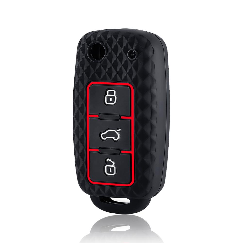 

For Vw Golf 4 5 6 7 Bora Jetta Polo Mk4 Mk6 Bora Passat B5 B6 Superb Tiguan Beetle Car Silicone Key Cover Case Accessories Fob
