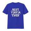 Best YiaYia Ever Floral Family Love Hearts Yia T Shirt Vintage Washed Breathable Stylish Streetwear Stretched Homme Graphic