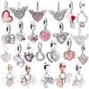 Heart-Shaped Text Multiple Series Charm Bead Pendant Applicable To Original Plating Copper Jewelry&Diy Making Fine Gift