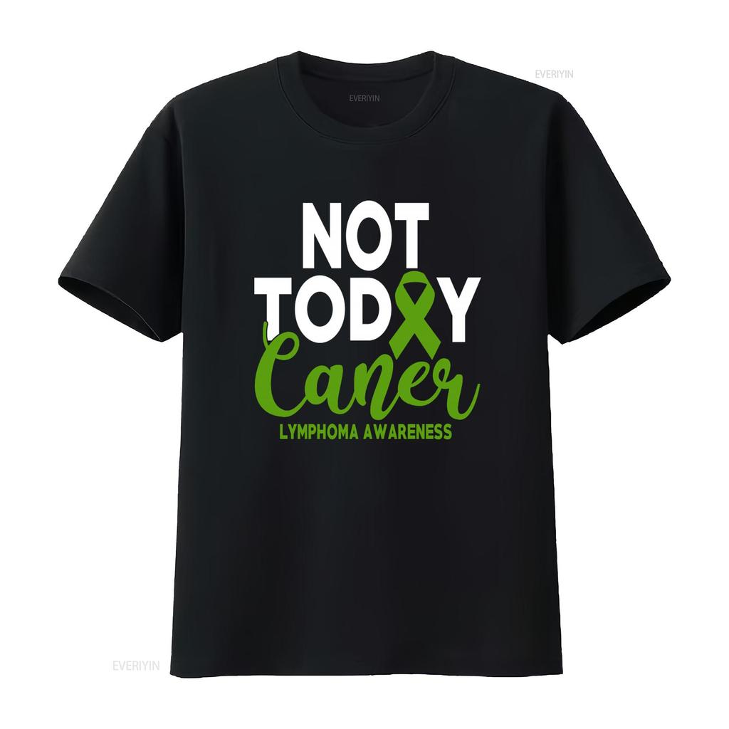 Cancer Lymphoma Awareness Green Non Hodgkins T Shirt vintage Washed fashion Unisex Soft homme Versatile streetwear Stretched