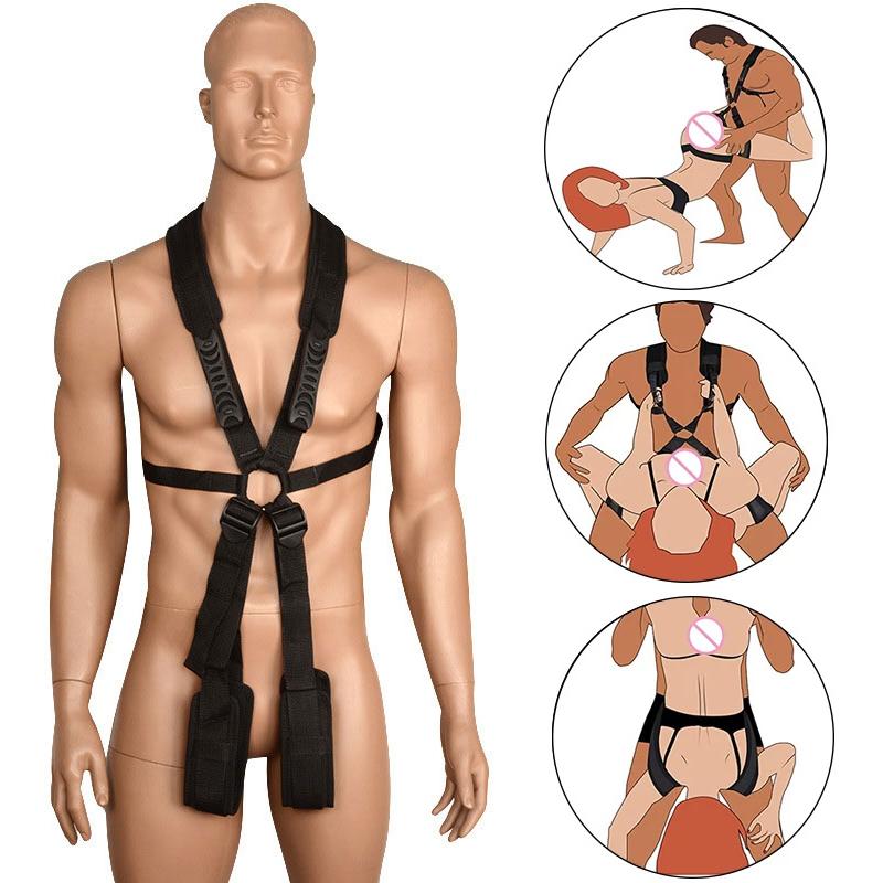 Bandage Swing Binding Spreader Games Erotic Sex Toys For Women Men Couples Nylon Swinging Belt Restraint Set Adult Games 18