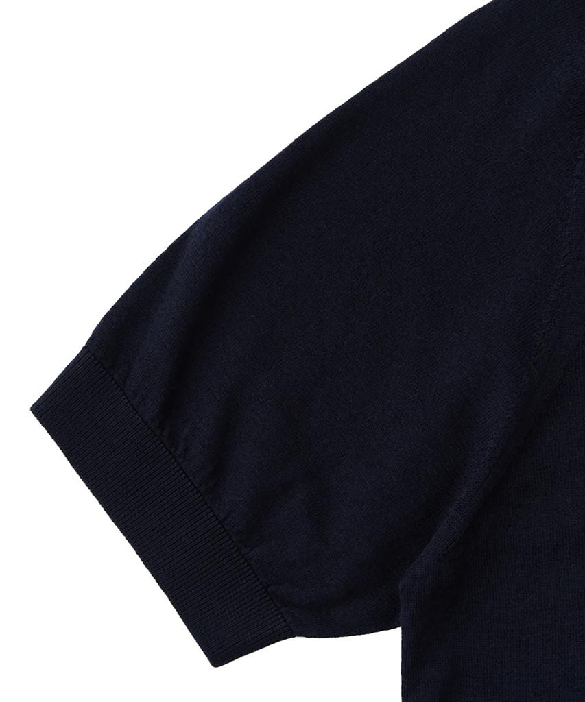 VERNO 26Ss Cashtouch Short Sleeve Polo Knit Dark Navy