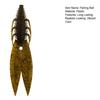 Fishing Lure Oversized Soft Bait Realistic Vibrant Color Compact Portable Artificial Fishing Bait with Twin Ridge Tails