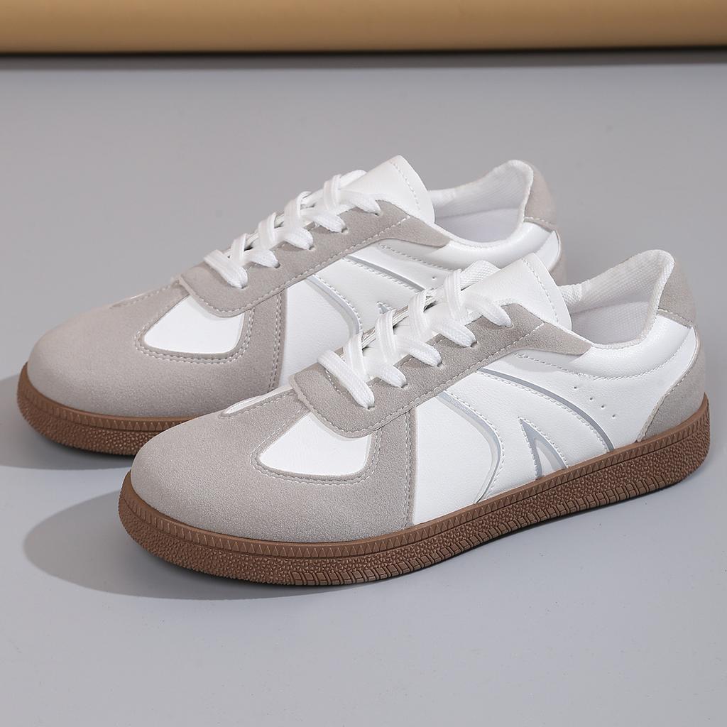 Large Size Flat-bottomed Casual Lace-up Sports Shoes, New Lace-up Women's Shoes In Spring and Autumn 2025