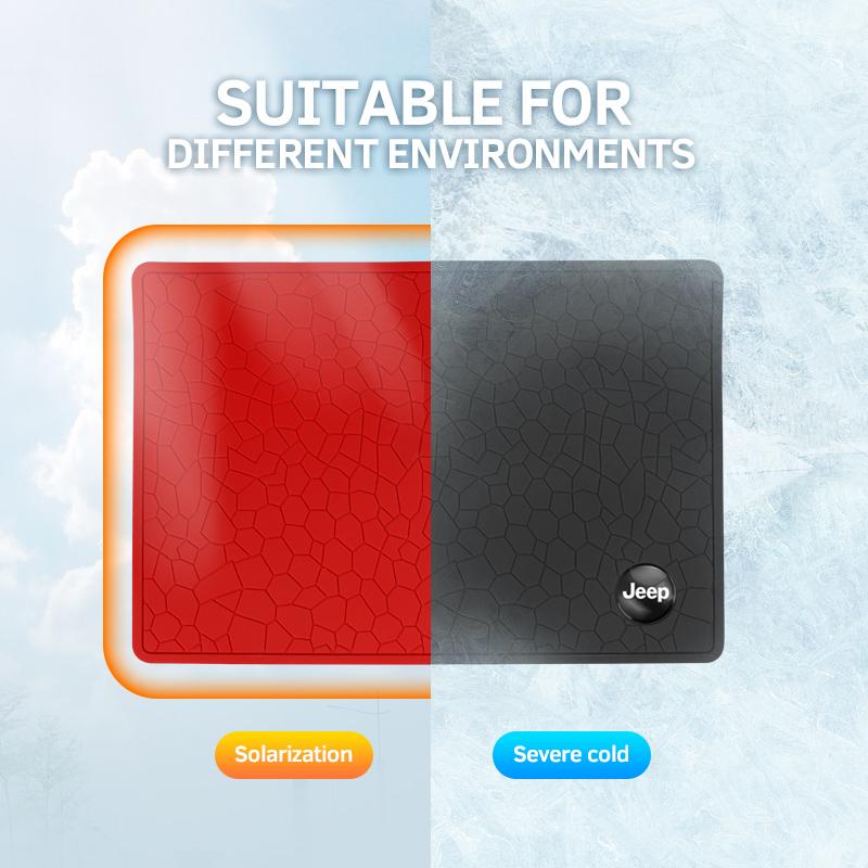 Car Dashboard Sticky Anti-Slip PVC Mat Non-Slip Sticky Gel Pad For Jeep Grand Cherokee Wrangler JK Gladiator Compass Renegade Pa AMP1
