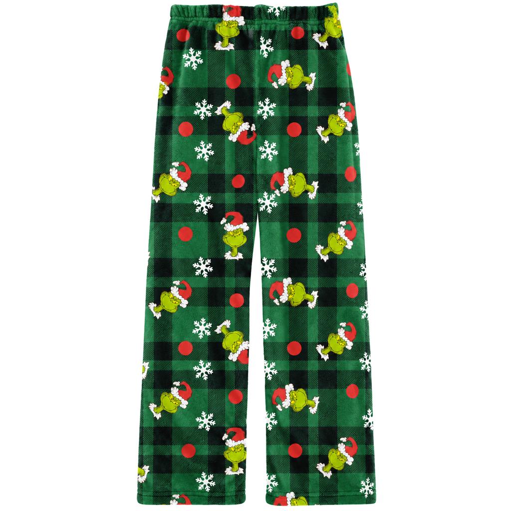 Women's Halloween Straight Leg Flannel Pants for Fall and Holiday Home Wear