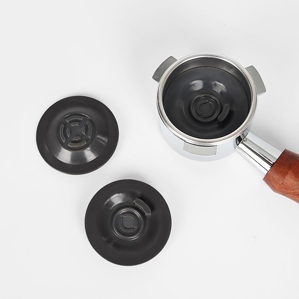 2 Stück 54mm Kaffeemaschinengriff Reinigungs-Pad Blindfilter Rückspülscheibe Kaffeemaschinen Zubehör Einfach zu installieren