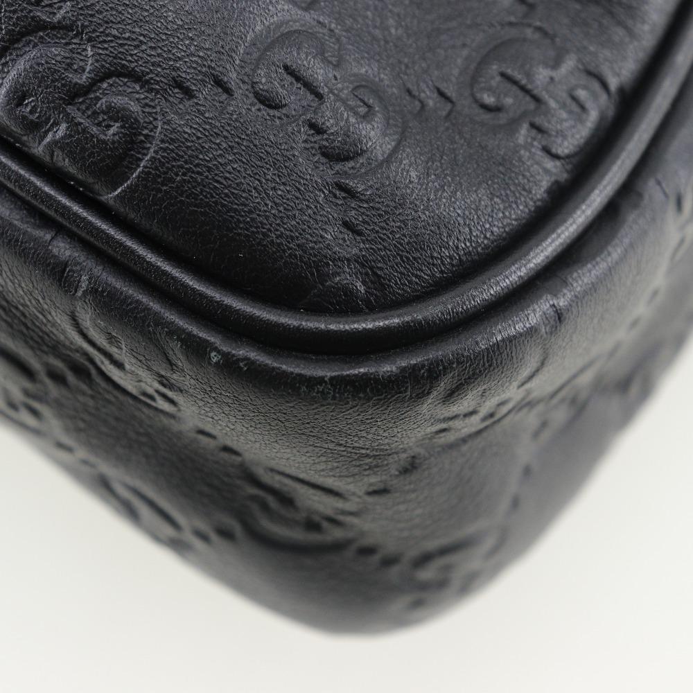 GUCCI GG Business bag 201480 Briefcase black Sima leather mens Used