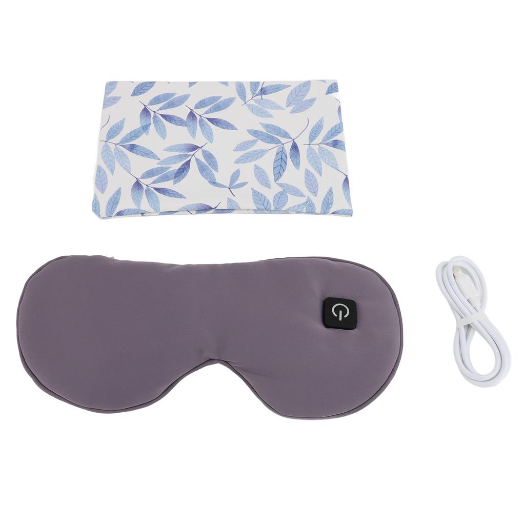 Heated Eye Cover Detachable Adjustable Strap 3 Gears Temperature Control USB Cordless Warm Eye