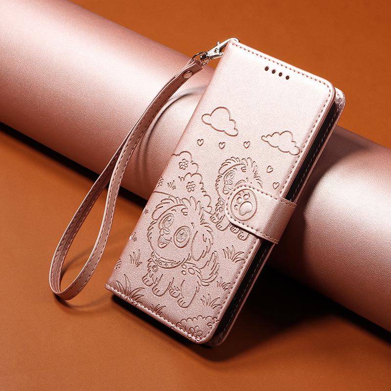 Apple AIR Flip-Cover Leather Case for iPhone 17 & Samsung, with Card Slot & Magnetic Closure