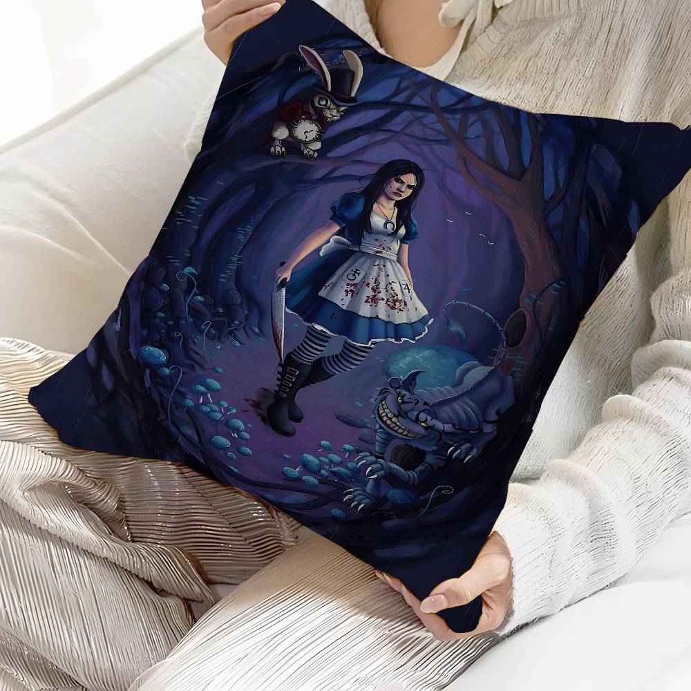 A-Alice M-Madness R-Returns Cushion Cover Inches Farmhouse Decor Home Throw Pillow Covers For Couch Decorations