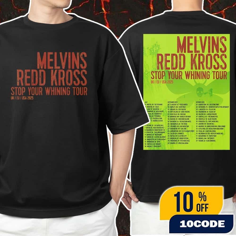 Melvins Redd Kross Stop Your Whining Tour UK EU USA 2026 Tour Date Unisex Tee S