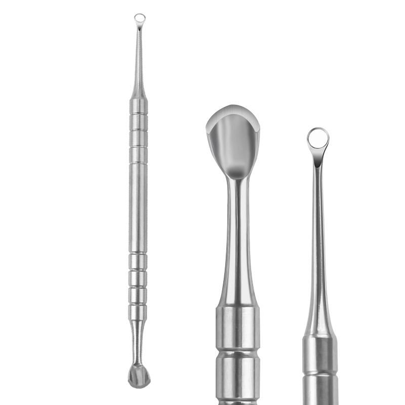New Double-ended Nail Beveled Head Cuticle Pusher Remover Stainless Steel Cuticle Remover Manicure Sticks Nail Care Cleaner Tool