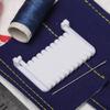 Verstellbarer Stichabstand 1,5-4 mm Handnäh-Kantenverschlusswerkzeug Tragbarer Clip-On Nahtführungslineal Stoffsaum-Reparatur-DIY-Werkzeug