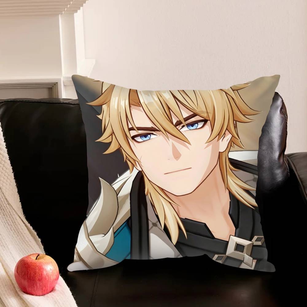 For Varka G-Genshin-N Pillowcase Living Room Sofa Cushion Cover Bedroom Room Bed Pillow Cover Home Decoration